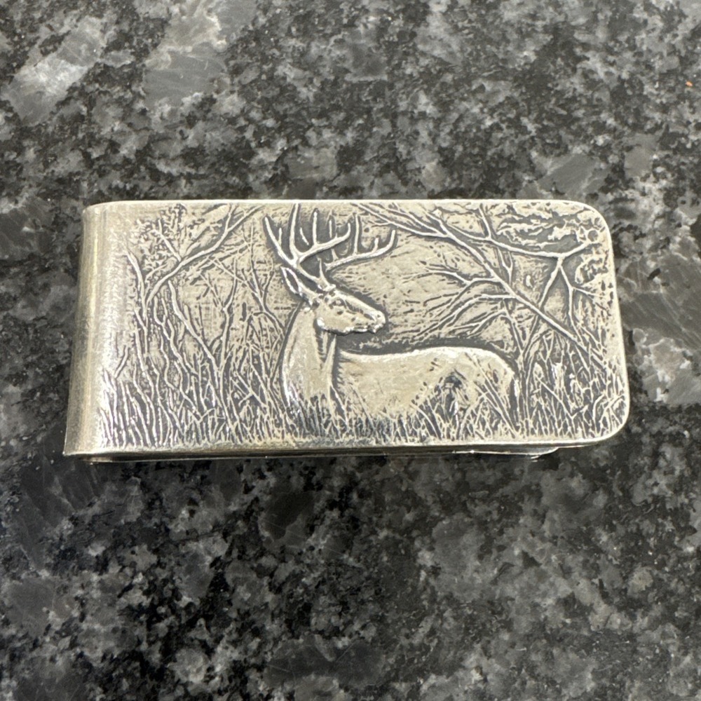 James Avery Deer Buck Money Clip Sterling Silver 925